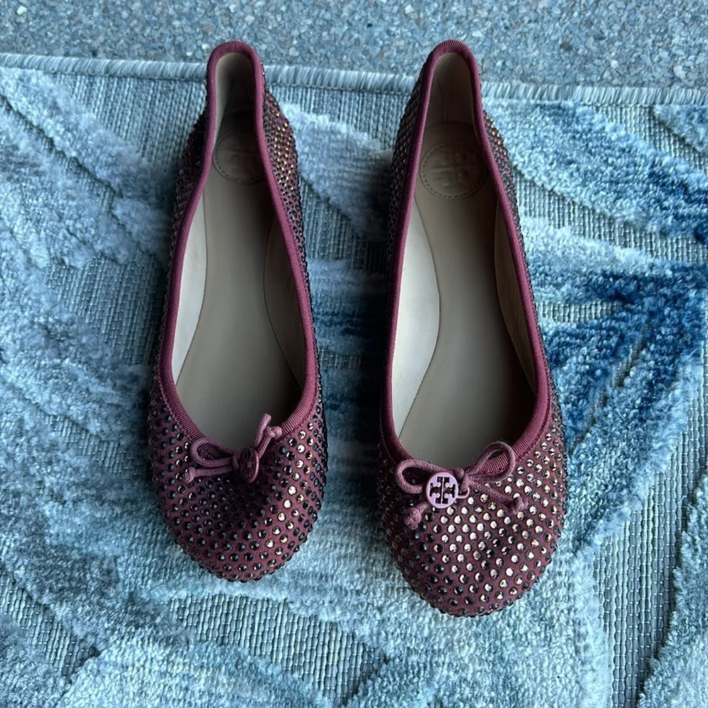 Tory Burch raspberry Chelsea flats - Picture 2 of 6